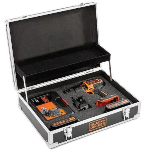 کیت دریل شارژی ۱۸ ولت Black & Decker مدل BDCHD18B2FC-QW؛ عکس اصلی 3